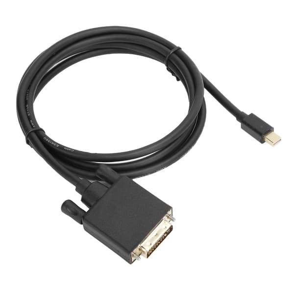 Mini DP till DVI-kabeladapter Kopparledare 4K 1080P med ABS-hölje 1,8m/5,9ft