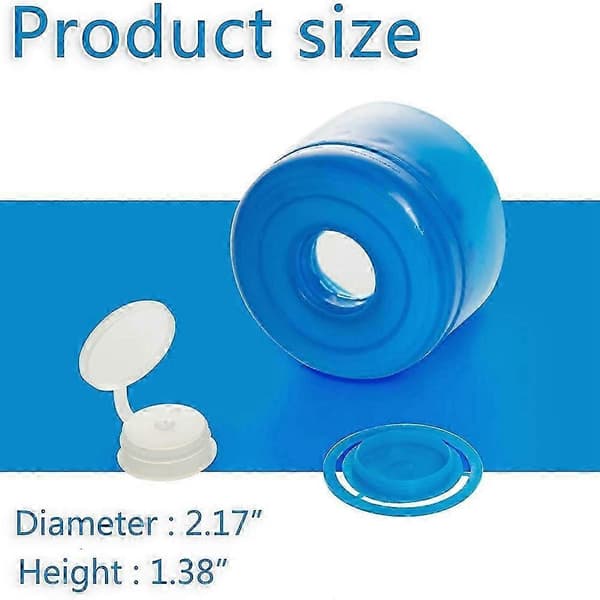 Water Dispenser Cap 30 Pieces Spill-Proof Bottle Cap blå