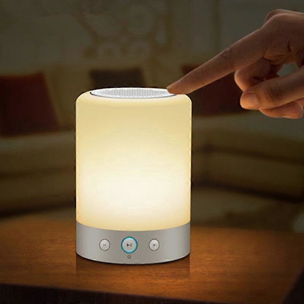 Liten Nattlampe Mini Smart Bluetooth Høyttaler, Fargerik Led Kreativ Bærbar Trådløs Blå