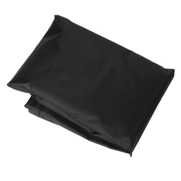 Hage vanntett UV-sikker dekkboksdeksel Oppbevaringsboks Beskyttende deksel 123x62x55cm (svart)