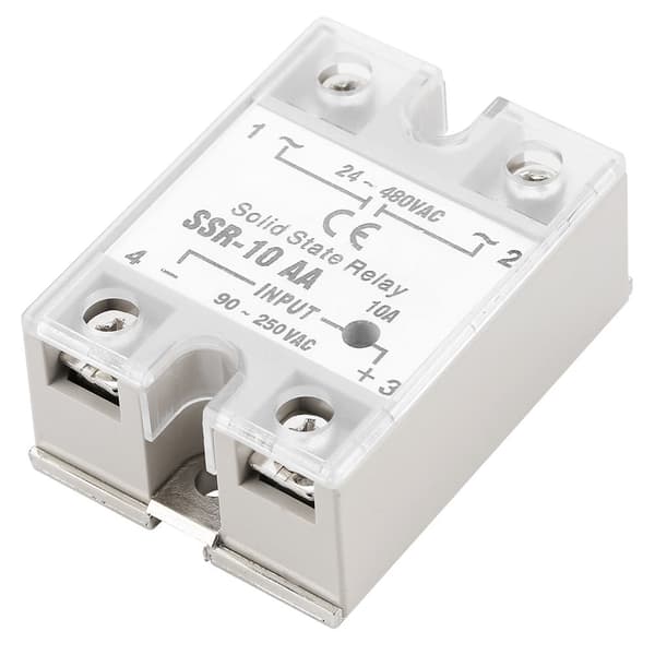 SSr 10 AA 10A Solid State -relemoduuli SSR AC-AC Tulo 90-250V AC Lähtö 24-480V AC