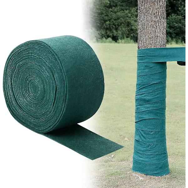 Talvikasvinsuojelukääre - 16m x 12cm, jäätymisenestoside puiden suojaamiseen, eristävä kääre kasvien lämmön ja kosteuden säilyttämiseen
