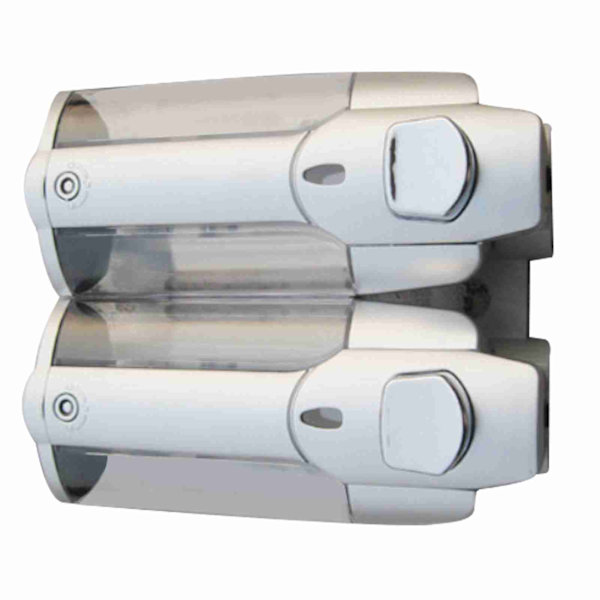 2 st duschschampodispenser multifunktionell väggmonterad tvåldispenser för hemkök badrum 350 ml