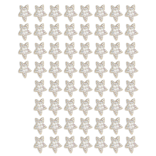 60 stk Stjernelapper skinnende kunstperle rhinestone Riktig størrelse Multipurpose sy på lapper for vesker Sko Klær