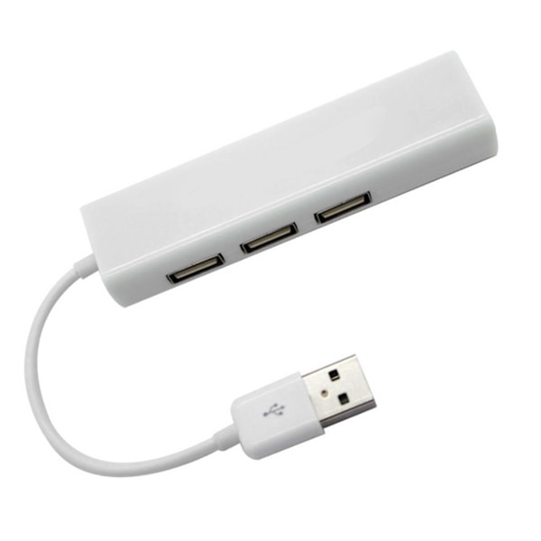 USB-RJ45-keskitin 480Mbps nopea PVC-kupari Yhteensopiva USB-Ethernet-sovitin puhelimeen Tietokone