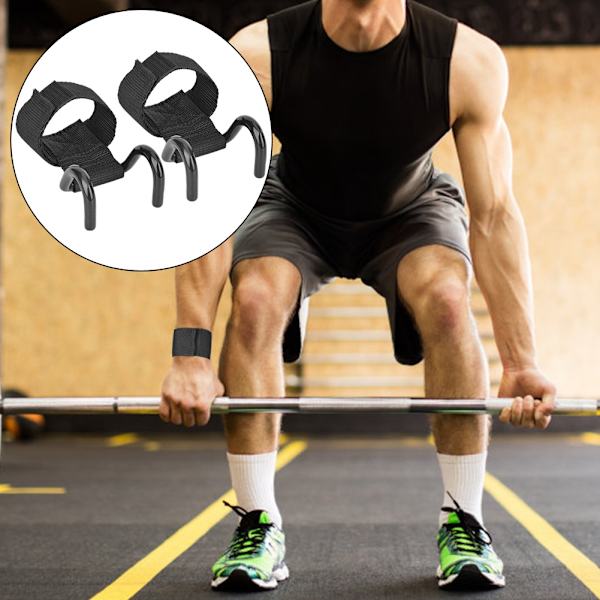 2kpl Fitness Painonnostokoukku Harjoitus Kuntosalikahvat Hihnat Rannetuki urheiluharjoitteluvälineisiinPainonnostokoukku