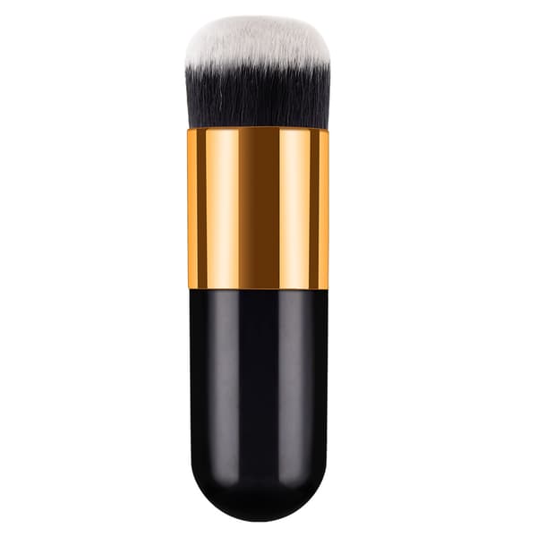 Makeupbørste Bløde børster Sød Stilfuld Bærbar Kosmetikbørste Professionelle Makeupværktøjer Sort Guld