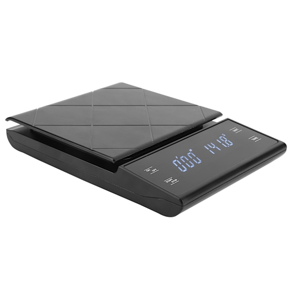 Elektronisk kaffevåg Digitala köksvågar med timer LCD-display 0,1g-3kg