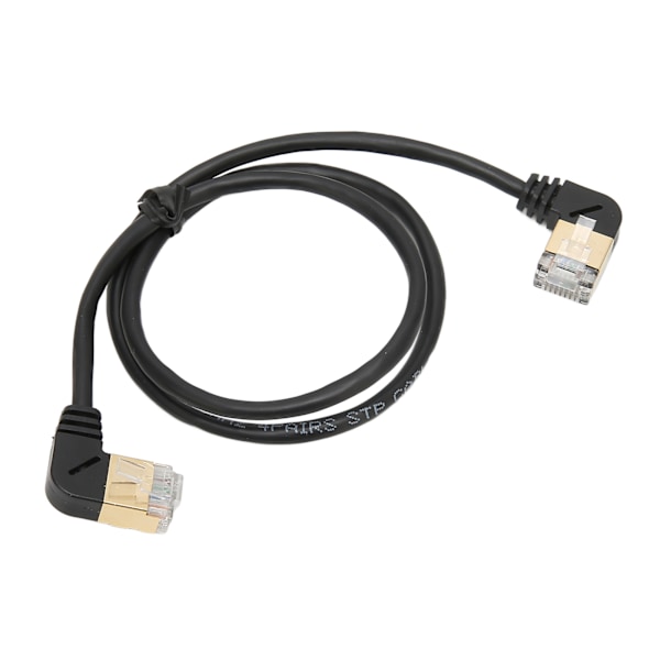CAT8 Ethernet-kabel Gullbelagt hode OD 3,8 mm Hann til Hann 0,5 meter RJ45 Ethernet-kabel Nettverkskabel