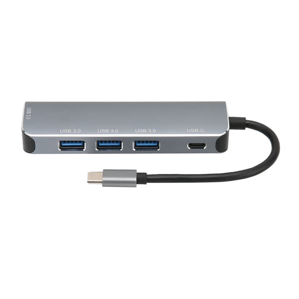 USB C Hub 5 i 1 4 Porte USB3.0 5Gbps 60W TypeC PD3.0 Hurtig Opladnings Dockingstation til Tablet Mobiltelefon Notebook