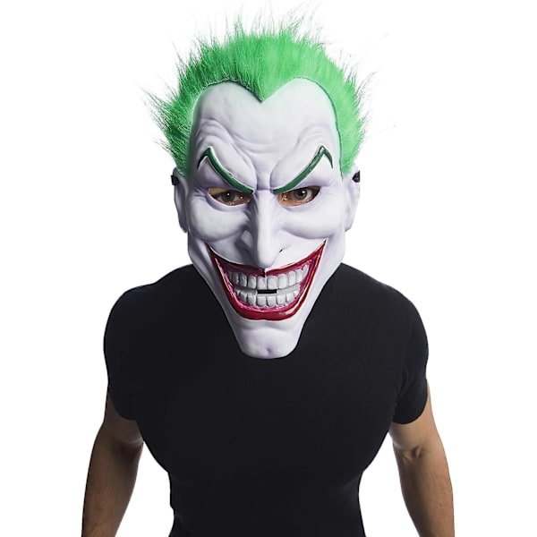 Flerfärgad Clownmask för vuxna med PVC och hår - One Size