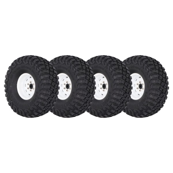 4 stk. RC-dekk 1,9 tommer bredde 10 hull RC gummihjul oppgraderingstilbehør for SCX10 1/10 RC-bil