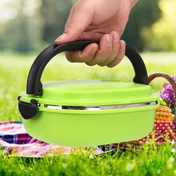Bærbar isolasjon termisk termisk rustfritt stål Matboks Matbeholder for utendørs PicnicOne Layer