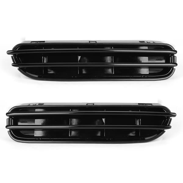 2 stk. Blanke Sorte Side Fendergitter Luftstrømsventiler Udskiftning Passer til E60 E61 M5 2006‑2010