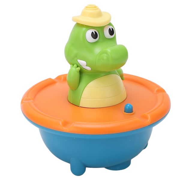 Vattenspruta Krokodil 5 lägen Färgglad fontän Krokodilform Baby Toddler Badleksak Set Orange