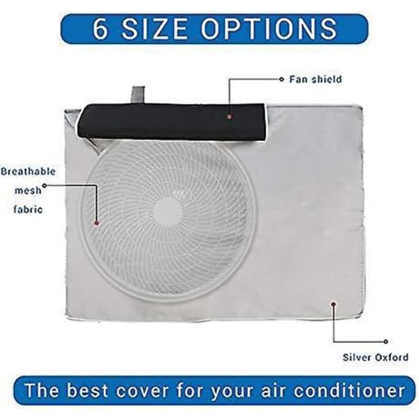 Udendørs Oxford Cloth Air Condition Cover - Støvtæt, snetæt og vandtæt (75*26*57cm)