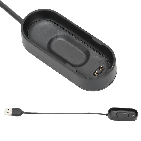 2 STK M4 Plastik Sort 4 Generations Armbånd Opladerkabel Opladningsdock til Xiaomi