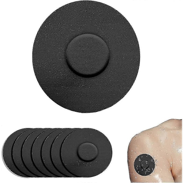 Freestyle Libre Sensor Covers - Svedtætte CGM Sensorer Klæbende Plastre (Gratis Forsendelse) Sort 10 stk.