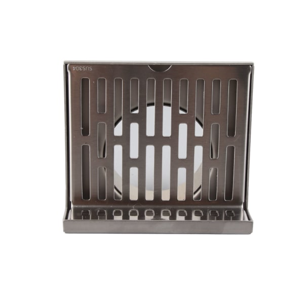 Side Drain 304 Rustfritt Stål Korrosjonsbestandighet Fortykket L-formet Gulvavløp for Bad Hotell 5 Tommer for 110mm Rør