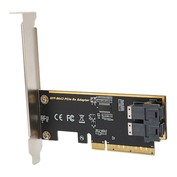 PCIE X8 til U.2 Adapter-kort Dual Port SFF 8643 Mini SAS HD 36Pin PCIE Adapter-kort til konventionel stationær computer