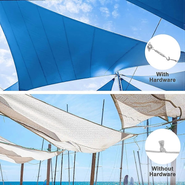 40-pak Shade Sail Hardware Kit til udendørs terrassehave Shade Sails, rustfrit stål rustsikker monteringshardware kit, Shade Sail tilbehør