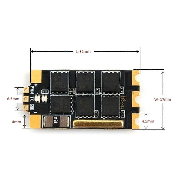 Tekko32 F4 45A Børsteløs ESC Kit 2-6s Dshot1200 for RC FPV