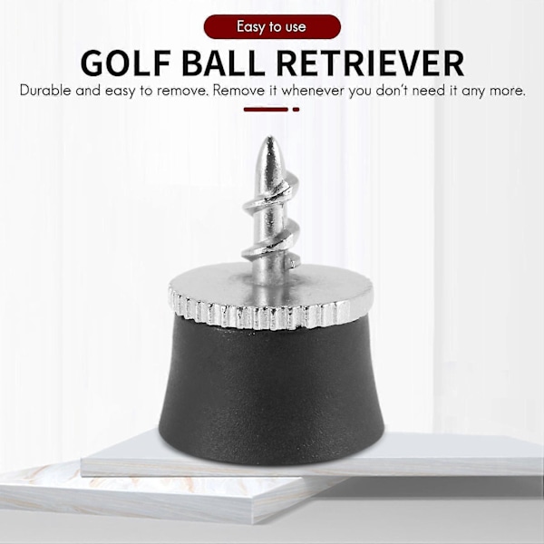 5 st Golfboll Plockare Upptagare Sugpropp Verktyg Kompatibel med Puttergrepp Golf Träningshjälpmedel, Svart-B15