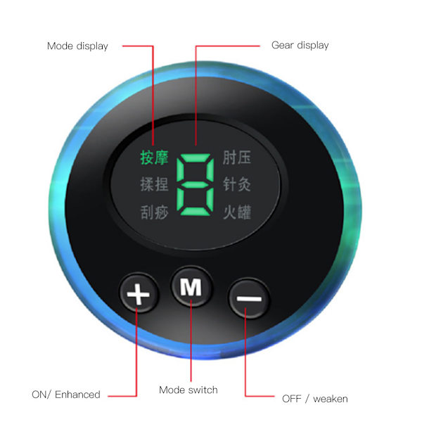 Pulse Electric Ben Feet EMS Massasjeapparat Intelligent Massasjeputepute for hjemmebrukA