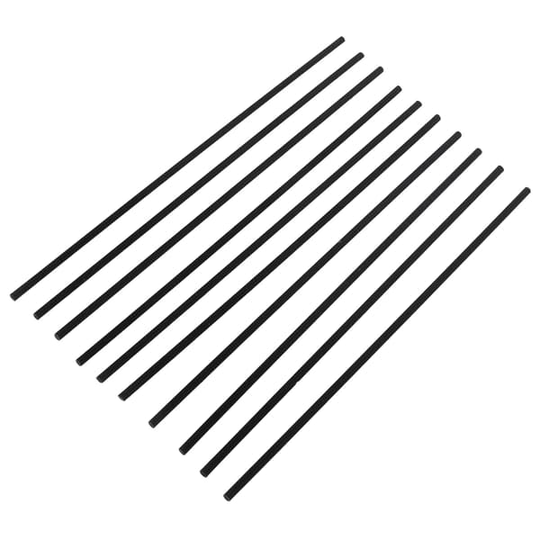 10 stk. tre-diffuserklistremerke 9,8 tommer aroma-diffusererstatningspinne for yoga-meditasjon svart