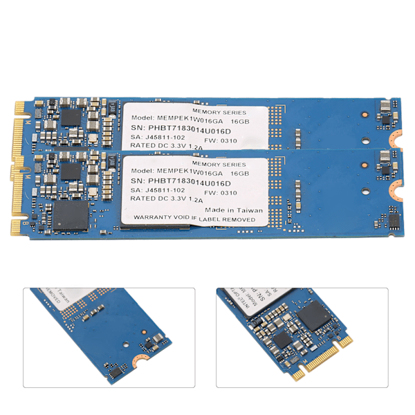 Solid State Drive Minnemodul Harddisk Accelerator 16GB M.2 2280 for Bærbar PC Skrivebord