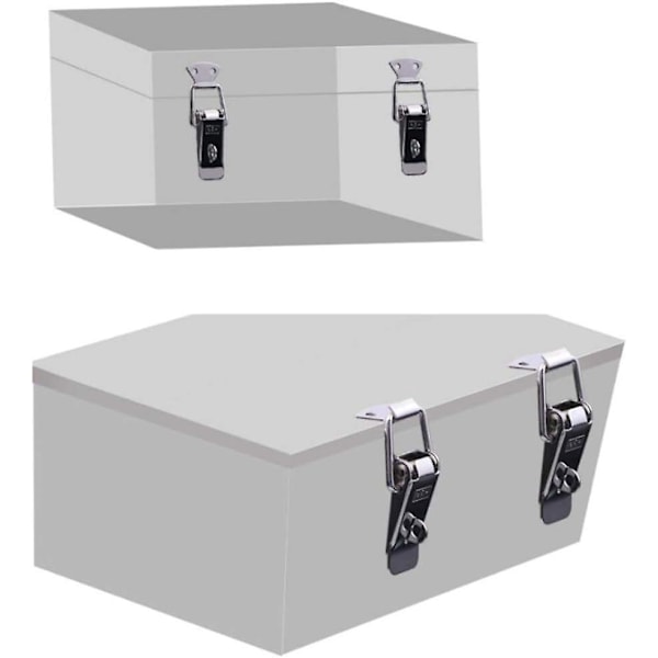 Rostfritt Stål Hasp Lås Justerbar Rostfri Spännspak Spänningslås för Låda, Verktygslåda, Låda 4 Stycken 90*32mm