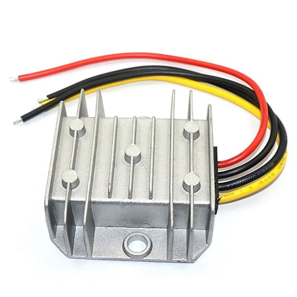 DC 24V till 12V Omvandlare, Spänningsomvandlare 5A 60W, Transformator Vattentät med Aluminiumskal