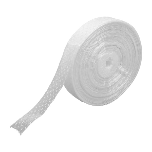 100 Jardin 1 tuuman läpinäkyvä sifonkinauha print sifonki satiini käärimiseen hääsyntymäpäiväkimppu Garland White