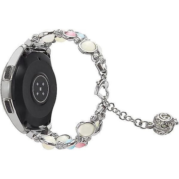 Night Luminous Bead Armband för kvinnor, kompatibel med Samsung Galaxy Watch 4 40mm, Galaxy Watch 4 Classic 42mm, Watch Active 2