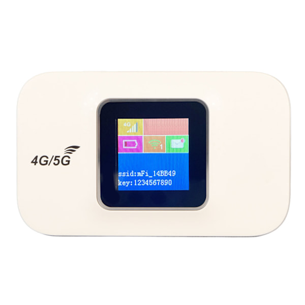 4G WiFi-router 150 Mbps Micro SIM-kortplats 10 enheter Stöd LCD-skärm Mobil WiFi Hotspot för bärbar dator Telefon Dator