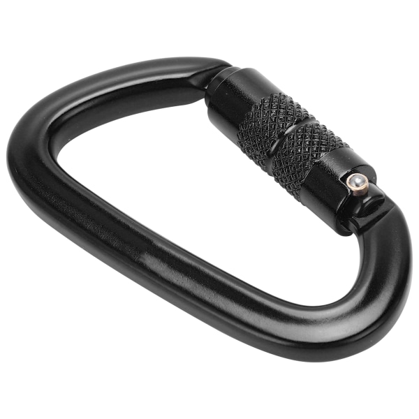 Aluminium Auto Locking Klättring Karabiner Klipp Twist Lock DRing Klippkrok för Vandring (Svart Nr 9 Auto Locking Karabiner)