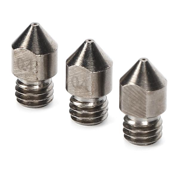 3 st 3D-utskriftsmunstycken MK8 Hög temperatur Korrosionsbeständigt munstycke för 3D-skrivare 1,75/0,4 mm