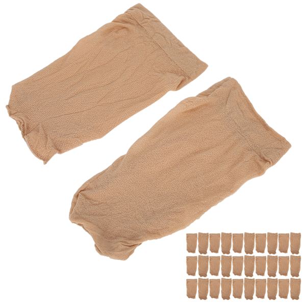 30st Professionell Strumpa Peruk Cap Stretchig Elastisk Tvättbar Bärbar Hårnät SetFleshcolor