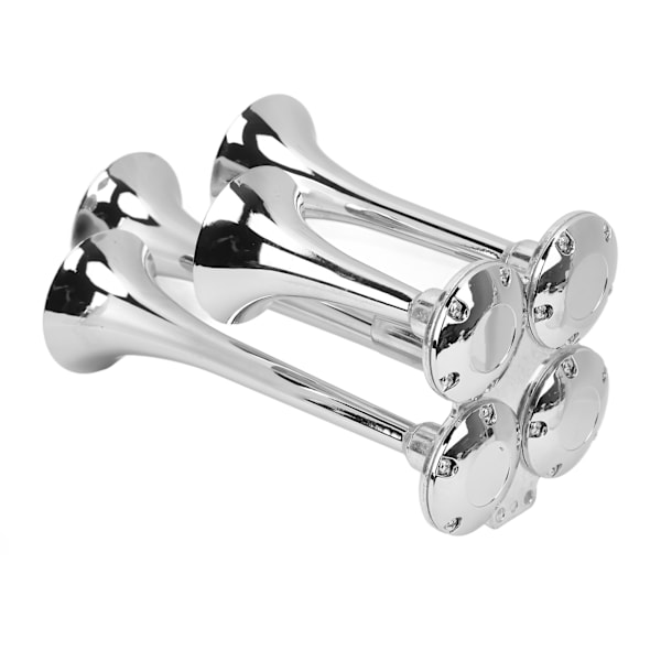 4 Trompet Luft Horn Super Høj 135DB Forkromet Zink til 12V/24V Semi Pickup RV SUV
