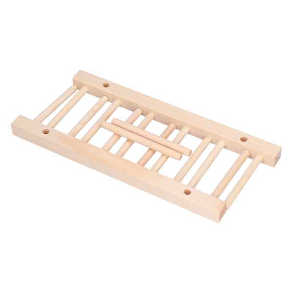 Bambudisk Tallrik Lätt Bärbar Miljövänlig Hållbar Tallrikställ i Tall 5 Galler 28cm