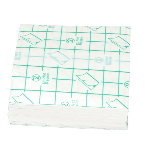 100 stk selvklæbende vandtæt bandagedæksel Klar disponibel gennemsigtig strækfilmbandage