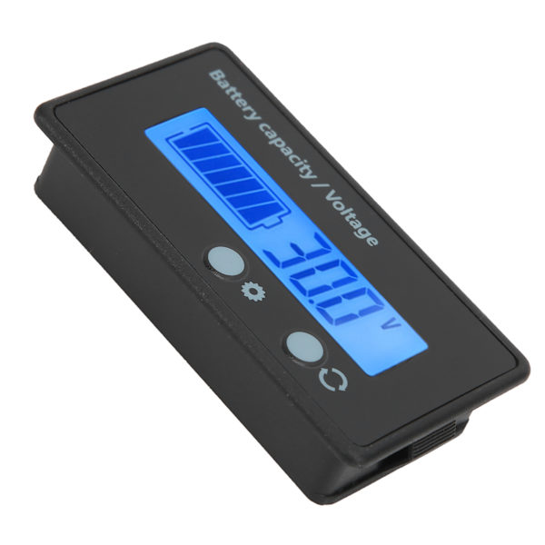 DC10‑100V LCD-skærm Batteriniveauindikator Voltmeter Spændingstester Blå Baggrundsbelysning