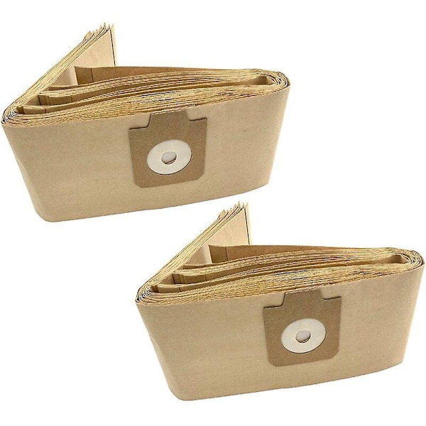 20x pölypussia yhteensopiva Nilfisk-Alto UZ 934 / UZ934 Terrier / Cubic, UZ 934 Terrier / Cubic -imurin kanssa - paperia, hiekanvärinen