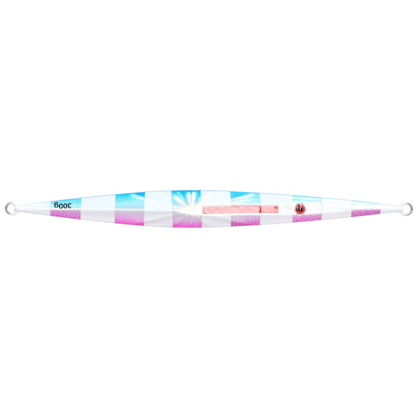 Fiskesluk agn synkende lodd metallvekter fiskeutstyr 25cm 300g for grouper tunfisk hvit lilla