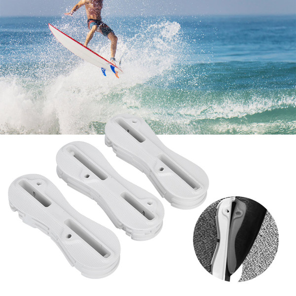 3 STK PVC Hvid Holdbart Surfing Board Fcs Fusion Fin Box Surfboard Fins Plugs