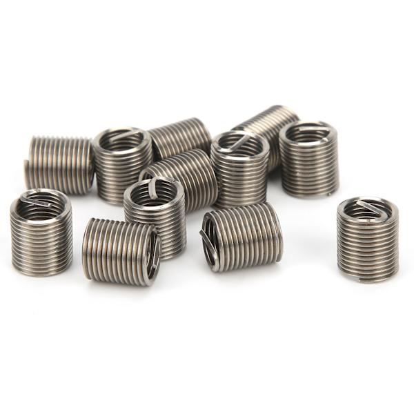 50 stk. gevindindsatser han-hun reduktionsmøtrik reparationsværktøj rustfrit stål fastener M8x1x2D