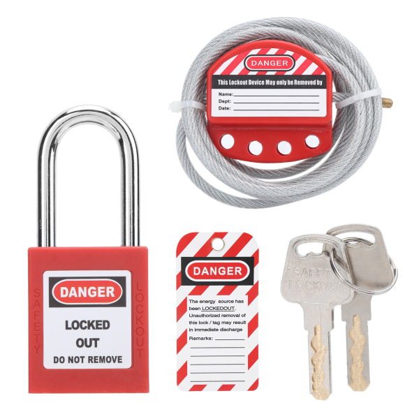 Kabellåsning Hasp Justerbar 6 mm/0,24 tum Diameter 38 mm/1,5 tum Längd 4 hål rostfritt stål