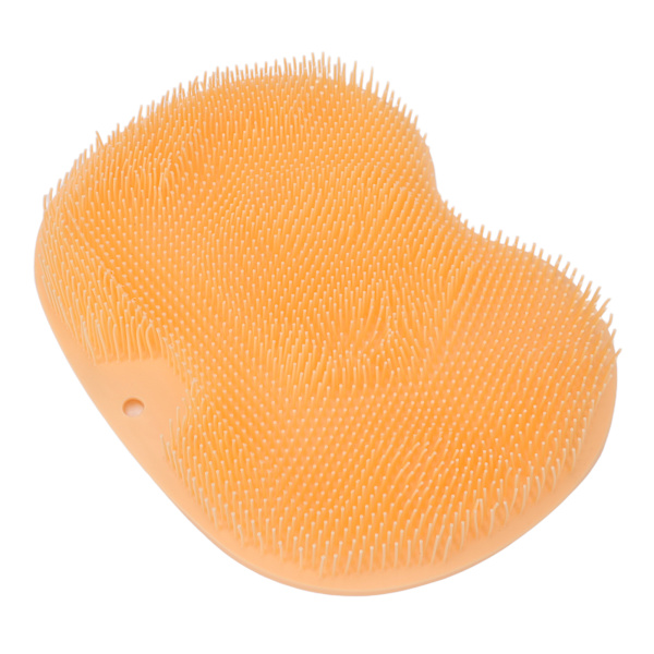 Fotskurmassager med sugkoppar Orange Mjuk hopfällbar dusch Fotskurmatta Rengöringsmatta