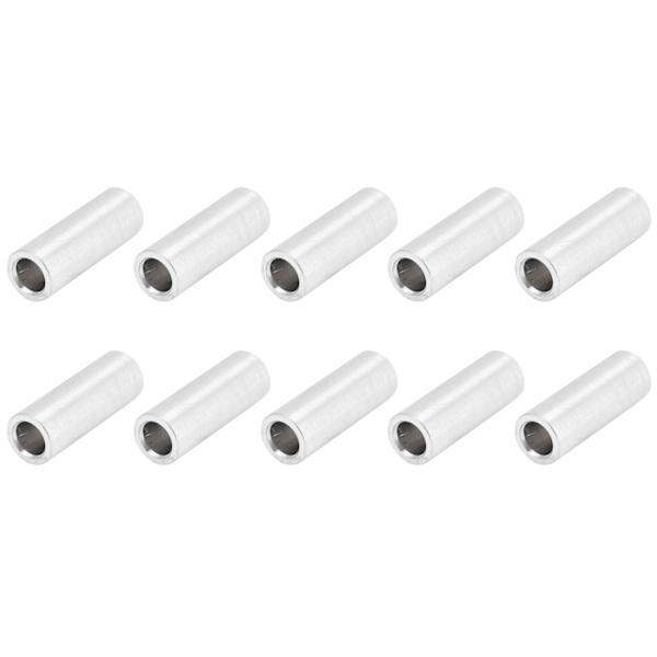 10 st Rund distanshållare aluminiumlegering ogängad fristående stödbeslag 6 mm Ytterdiameter Lång 16 mm