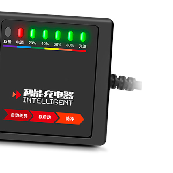 48V20AH Elektrisk sykkel lader 7 lys display Elektrisk sykkel batteri lader adapter 48V20AH batteri